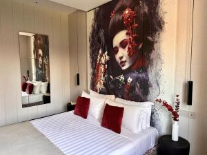 Postel nebo postele na pokoji v ubytování Hotel Mealba