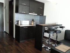 Kuchyň nebo kuchyňský kout v ubytování New Gudauri Apartment