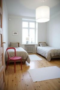 Vuode tai vuoteita majoituspaikassa Helsinki center, fully equipped luxury apartment.