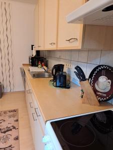 Η κουζίνα ή μικρή κουζίνα στο Ferienwohnung Niklas