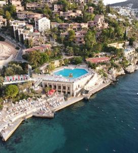 an aerial view of a resort on the water at Patara Prince Hotel & Resort - Special Category in Kalkan
