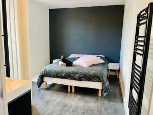 Llit o llits en una habitació de Chaleureux appart, proche de La Loire avec parking