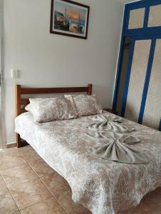 Cama ou camas em um quarto em Resort Saúde Premium