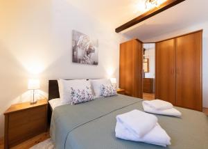 Ένα ή περισσότερα κρεβάτια σε δωμάτιο στο Apartment Centar