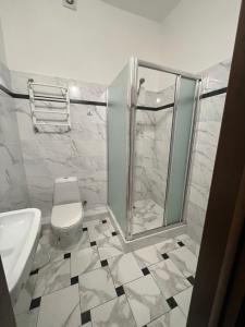 Kúpeľňa v ubytovaní Hotel Sofiivka