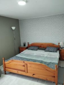 Postel nebo postele na pokoji v ubytování Sobe Popovica