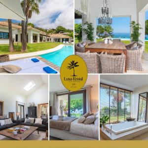 a collage of photos of a villa at LXR Villa with breathtaking views to the Mediterranean 4 HAB in Torremuelle