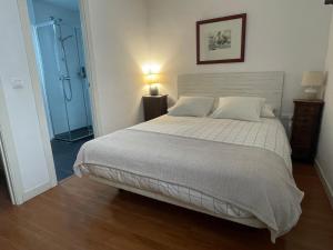 Postel nebo postele na pokoji v ubytování Apartamento céntrico Plaza del Salvador