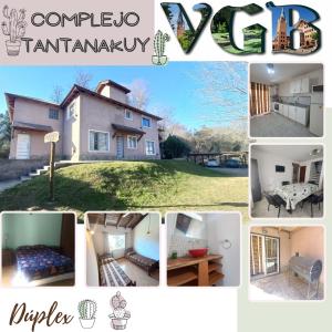 a collage of pictures of a house at Tantanakuy in Villa General Belgrano