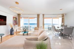 Χώρος καθιστικού στο Luxueux - Terrasse vue mer - Parking privé - BO