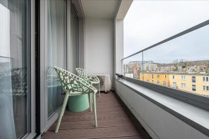 Balkón alebo terasa v ubytovaní Atena Premium - BillBerry Apartments