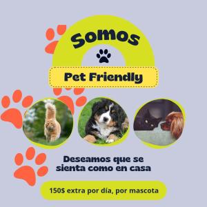a screenshot of a pet friendly website with pictures of animals at La Baquiana 2 in Mercedes