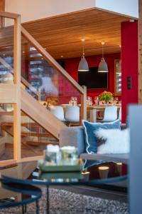 Zona de estar de Chalet Snowbird 5 étoiles, Serre-Chevalier