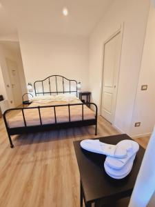 Postel nebo postele na pokoji v ubytování Guest house San Lorenz