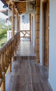 Cabañas en San Antero Bambumar2的阳台或露台