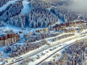 an aerial view of a resort in the snow at Appartement Les Adrets-Prapoutel, 1 pièce, 4 personnes - FR-1-771-71 in Les Adrets