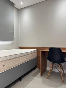 Postel nebo postele na pokoji v ubytování Apto novinho na Barra Funda próximo Allianz I