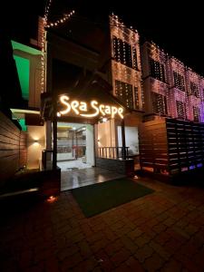 a spa escape lit up at night at SeaScape Port Blair in Port Blair