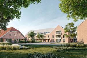 a rendering of a campus with buildings at NOORD Carolinensiel in Carolinensiel