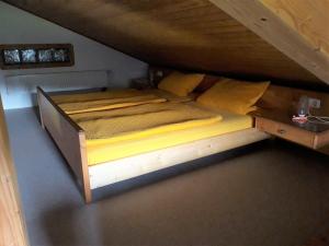 Postel nebo postele na pokoji v ubytování Ferienhaus Axmann