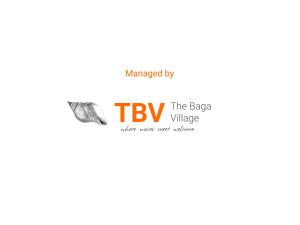 a logo for the bag village at Rosa Bella Resort-TBV in Calangute