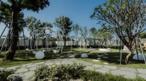 Vonkajšia záhrada v ubytovaní XIUXI Anping Hotel