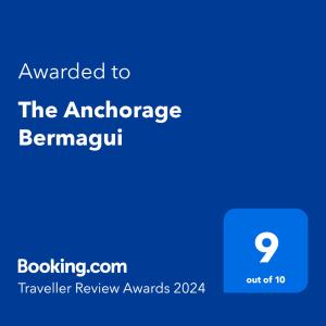 The Anchorage Bermagui的证书、奖牌、标识或其他文件