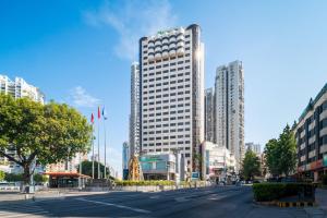 Nespecifikovaný výhled na destinaci Sia-men nebo výhled na město při pohledu z hotelu