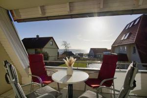 Balkón nebo terasa v ubytování Hafenhäuser Breege FeWo 05 - Balkon