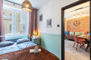Postel nebo postele na pokoji v ubytování Kotlarska Snug Escape