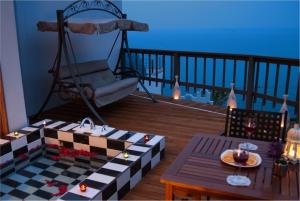 a living room with a lego table and a swing at Grid 1398 in Namhae