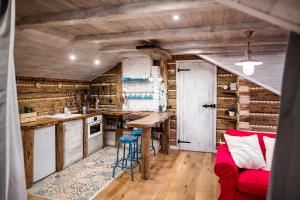 Kuchyň nebo kuchyňský kout v ubytování Apartmán Nebe