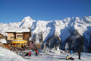 Alpenhotel zur Wildi Lauchernalp v zimě