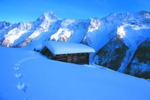 Alpenhotel zur Wildi Lauchernalp v zimě