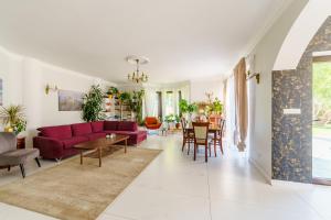 Et opholdsområde på Villa Betula