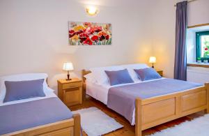 Posteľ alebo postele v izbe v ubytovaní Villa Ognjistar in the hinterland of Makarska Riviera + 37 fotografií