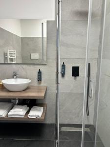 Koupelna v ubytování Hotel Paradiso Como