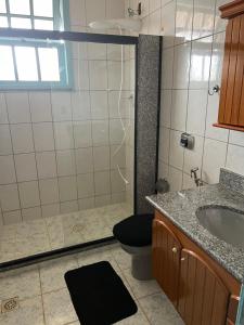 A bathroom at Castelinho de Ibicuí
