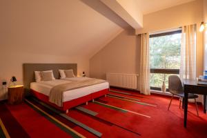Katil atau katil-katil dalam bilik di Hotel i Restauracja Czarny Kos