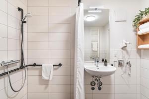 Koupelna v ubytování Haus am Krummbach