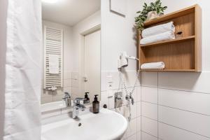 Koupelna v ubytování Haus am Krummbach