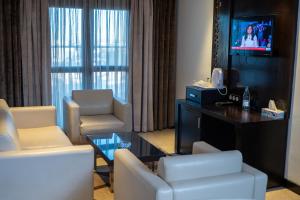 Posezení v ubytování Samarons Hotels