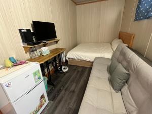 TV a/nebo společenská místnost v ubytování 夏日禾風庭園包棟
