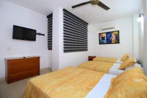 Postel nebo postele na pokoji v ubytování Hotel Emberá
