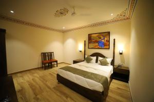 Postelja oz. postelje v sobi nastanitve Hotel Sahibs Royal Ville Agra - 500m from Taj