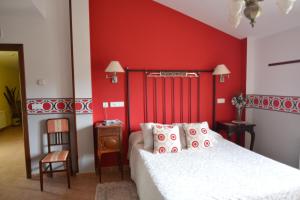 Cama o camas de una habitación en Hotel Rural Remanso