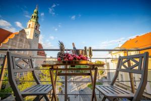 Balkón alebo terasa v ubytovaní Golden Apartments Centrum