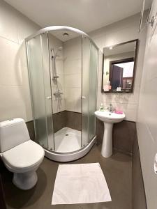 Koupelna v ubytování Kizhi ART Hotel Kharkiv