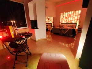 Posezení v ubytování B&B GRECALE Suite & Spa