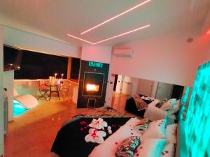 Posezení v ubytování B&B GRECALE Suite & Spa